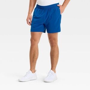 NWT All in Motion, Men’s Active Light Unlined Running Shorts 5” - Zipper Pockets